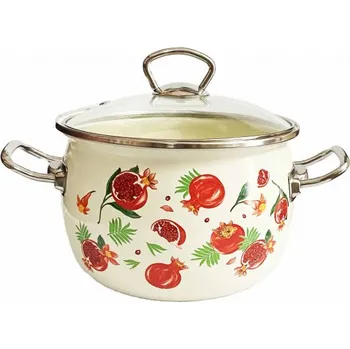 Hrnec Smaltovaný kastrol 1,5L Granátové jablko Premium+