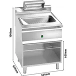 G.Gastro Fritovací vanička s podstavcem