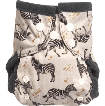 Plenkové kalhoty Breberky Kapsová plenka (S) - Zebra PAT