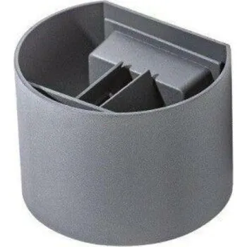 Venkovní osvětlení AZzardo AZ2189 venkovní nástěnné svítidlo Leticia 2 LED tmavá šedá