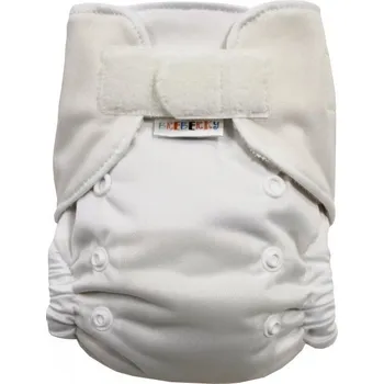 Plenkové kalhoty Breberky BIO Bambusová kapsová plenka (S) - Bílá SZ