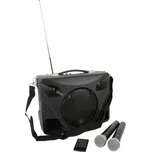 QTX DELTA-50, mobilní 8" zvukový systém MP3/BT/FM/2x VHF, 50W