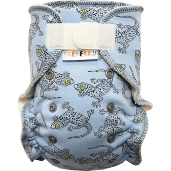 Plenkové kalhoty Breberky BIO Kalhotková plenka (M) - Ještěrky SZ, šedé patentky