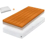 Tropico ROMANTIKA KAŠMÍR 24 cm - ortopedická matrace s kokosovým vláknem 100 x 200 cm + polštář Lenošek jako dárek!, snímatelný potah