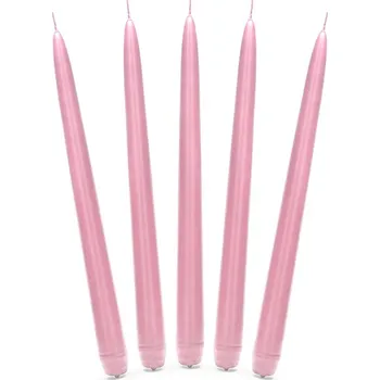 Svíčka PartyDeco Kónická svíčka růžová - matná 24 cm