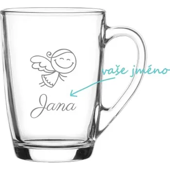 Personalizovaný hrnek s andělem a jménem 300 ml