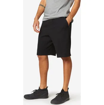 Pánské kraťasy DOMYOS Pánské fitness kraťasy 500 4XL ČERNÁ