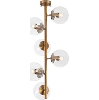 OPVIQ Stropní osvětleni FAZLI bronz čiré sklo dlouhé