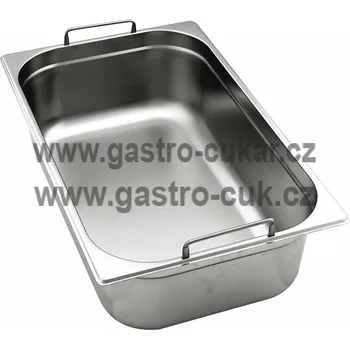 GN 1/1 (h=200 mm) nerezová plná s uchy OPTINOX