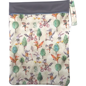 Pytel na pleny Breberky Pytel PUL - Vlk na koloběžce L