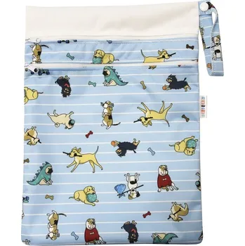 Pytel na pleny Breberky Pytel PUL dvoukomorový - Psí svět L