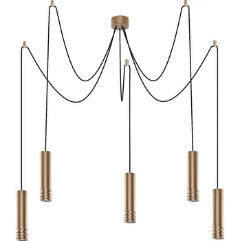 AZzardo AZ3407 závěsné svítidlo Locus L 5 zlatá