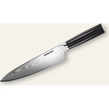 Kuchyňský nůž Šéfkuchařský nůž Seburo SARADA Premium Damascus 200mm