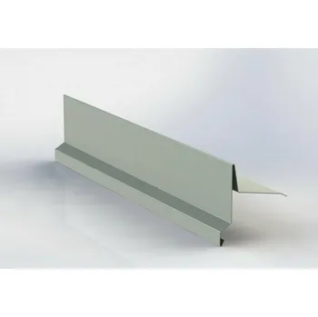 Plech Závětrná lišta na pultovou střechu RŠ 250 1 bm Prachově šedá (RAL 7037)