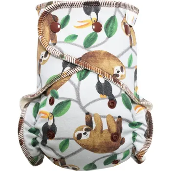 Plena Breberky BIO Kalhotková plenka s GOTS (M) - Lenochod a tukan PAT