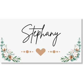 Party nádobí Personal Jmenovka na stůl - Mint Folk Zvolte množství: od 11 ks do 30 ks