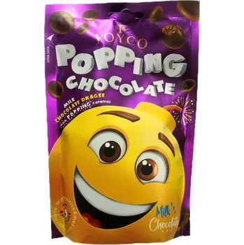 Bonbon Draže mlečná čokolada 80g S vybušným karamelem Joyco