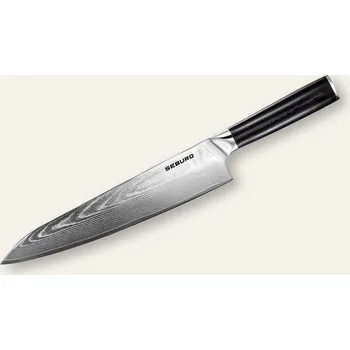 Kuchyňský nůž Šéfkuchařský nůž Seburo SARADA Premium Damascus 250mm