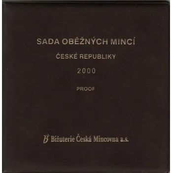 Sada oběžných mincí 2000 proof /semišový obal/