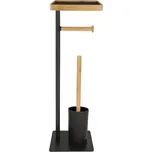 DURAmat WC stojan, černý, 23x67,5x17,8 cm