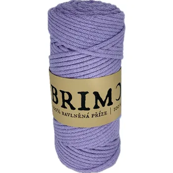 Příze Brimoon premium bavlněná šňůra 3mm - Šeřík