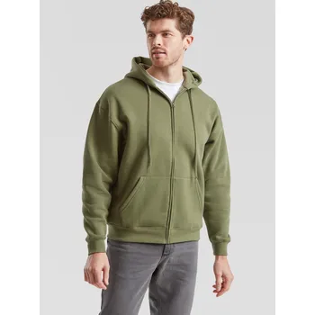 Cizojazyčná kniha Olive Men's Hoodie Premium Fruit of the Loom Fruit of the Loom kaki 2467085