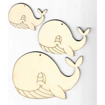 Překližka Výřez z překližky, Z49/1-190, VELRYBA-velká, 14x10cm, 1ks