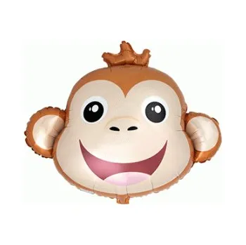 Balónek Flexmetal Heliový balónek Hlava opička 61 x 77 cm