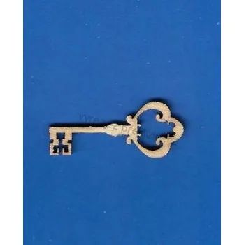 Překližka Výřez z překližky, O36, KLÍČ, 3,7x1,6cm, 1ks