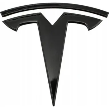 Znak automobilu TESLA znak - emblem černá matná