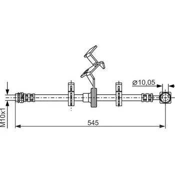 Brzdová hadice Brzdová hadice BOSCH 1 987 481 077