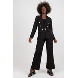 ItModa Dvouřadé dámské sako černé Velikost: S