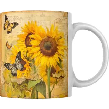 Hrnek 330ml, SLUNEČNICE, cena za 1 ks