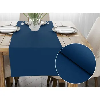 ubrus Dekorační běhoun na stůl BKU-117 Námořnický modrý 20x120 cm