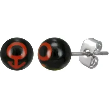 Náušnice Ocelové náušnice pecky - symbol MUŽ