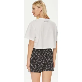 Dámské pyžamo Calvin Klein Underwear Pyžamo 000QS7180E Tmavomodrá Relaxed Fit L