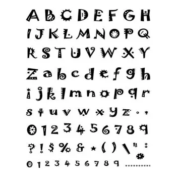 Razítka gelová - Gelová razítka- abeceda