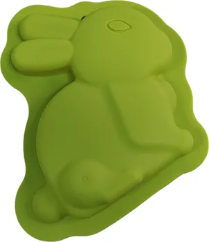 Alvarak Silikonová dvojitá forma zajíček 16 cm zelená