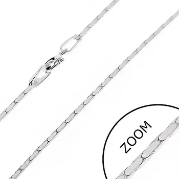 Řetízek Řetízek ze stříbra 925 - hranatý pás oválů, 1 mm