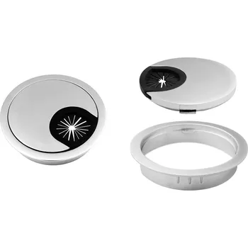 kabelová chránička Onpira Stolová kabelová průchodka Ø 55, 68, 90 mm Barva: Chrom (vysoký lesk), Model: Ø 68 mm