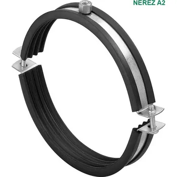 Vzduchotechnická objímka s pryží 560mm M8/M10 NEREZ A2