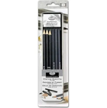 Grafitová tužka ROYAL and LANGNICKEL Sada pro kreslení s tužkou a uhlem v tužce v plechovém boxu