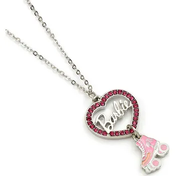 Náhrdelník Barbie náhrdelník křišťálové srdce na kolečkových bruslích