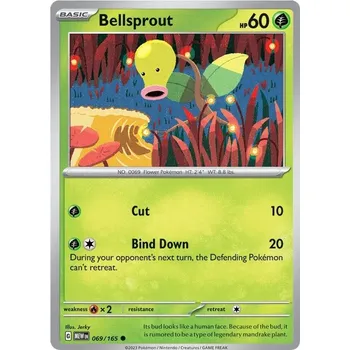 Karetní hra Bellsprout 069/165 - Scarlet & Violet 151 Typ karty: Reverse Holo