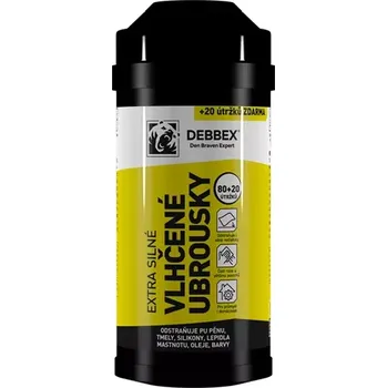 Čisticí prostředek Vlhčené ubrousky extra silné 100 útržků 20x25cm Den Braven