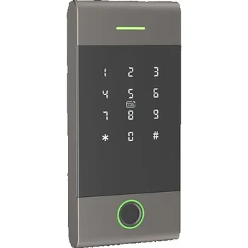Zabezpečovací technika Biometrická klávesnice SMART TTLock K33F IP67 šedá se čtečkou čipů Mifare Classic a Desfire a otisků prstů, kovová, pro přístupový systém