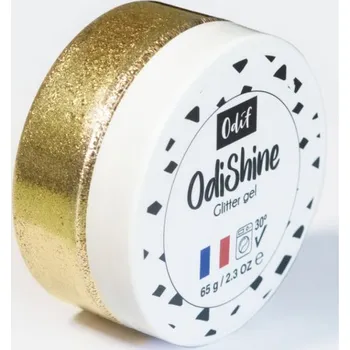 Speciální výtvarná barva Třpytivá gelová barva na textil, 65 g - Zlatá "Or"
