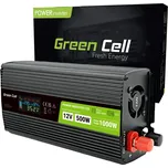 Green Cell INVGC12P500LCD 12V->230V 500W/1000W