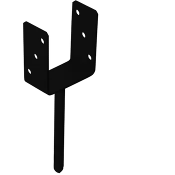 Patka sloupku černá PS 100U C 101 x 120 x 60 x 4,0 (48052)