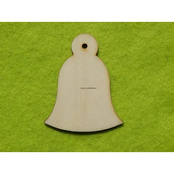 Překližka Výřez z překližky, V39, ZVONEČEK, 4x5cm, 1ks